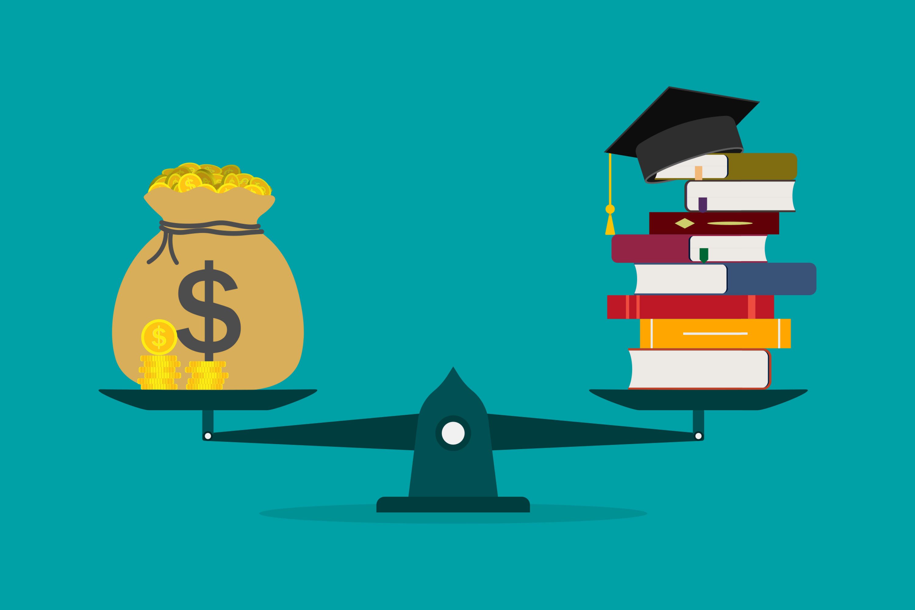 education tuition balance graphic