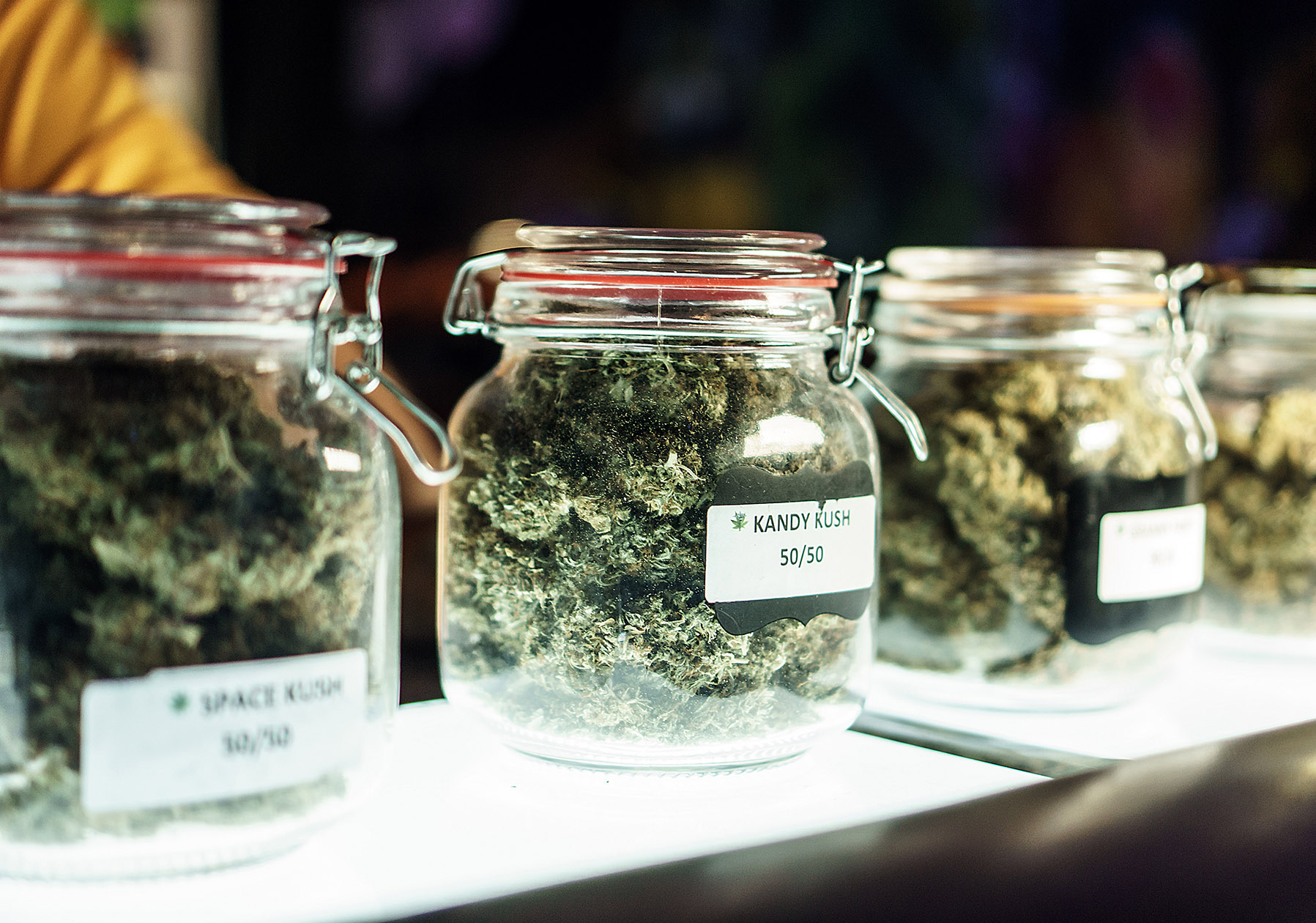 Jars Of Cannabis Flowers