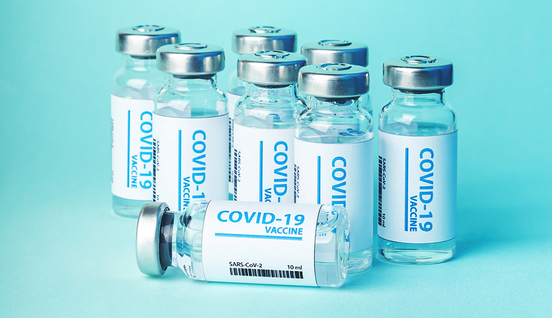 Coronavirus vaccine background. Covid-19 coronavirus vaccination