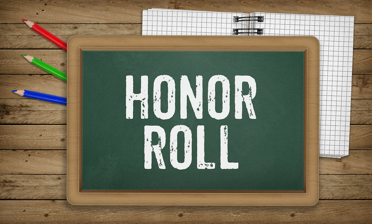 Honor Roll on blackboard, Education school concept