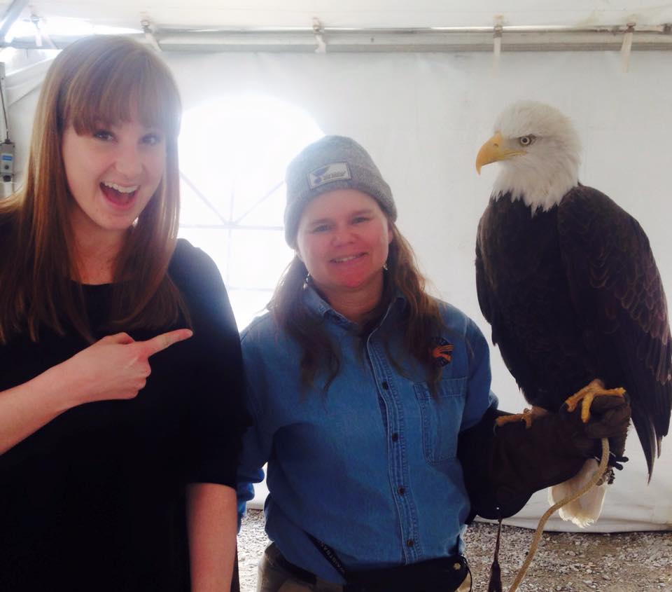 Sign Language Student with eagle