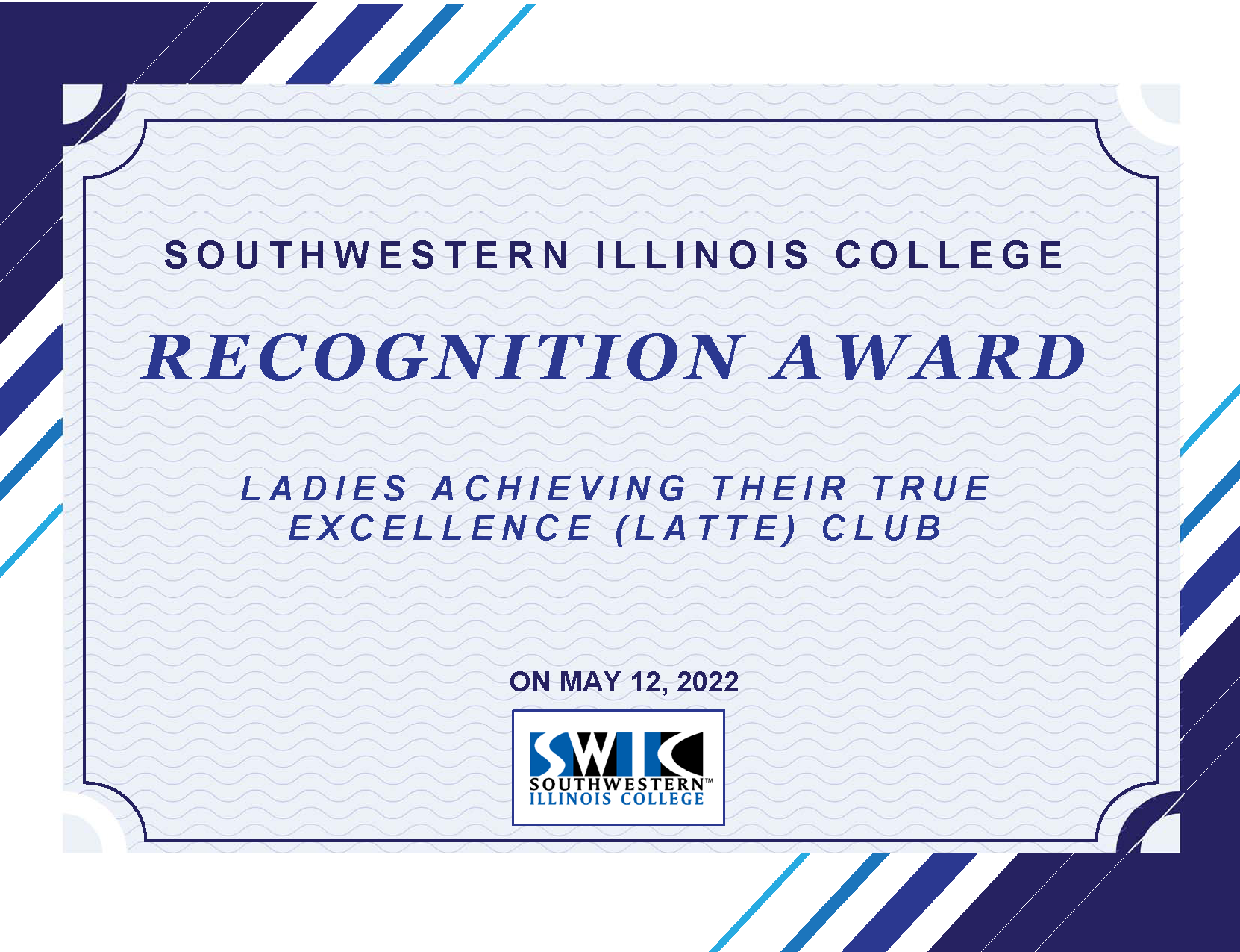 Southwestern Illinois College Recognition Award