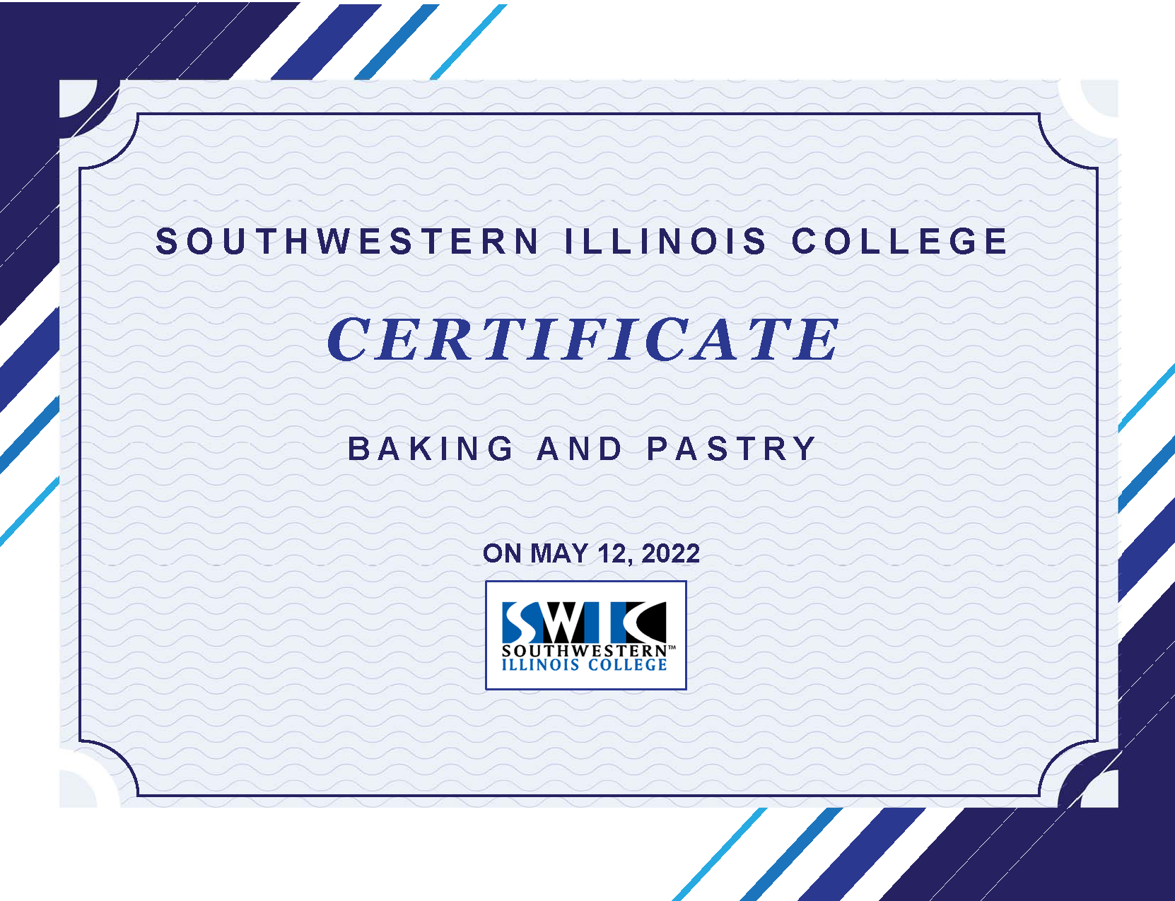Southwestern Illinois College Certificate Baking and Pastry