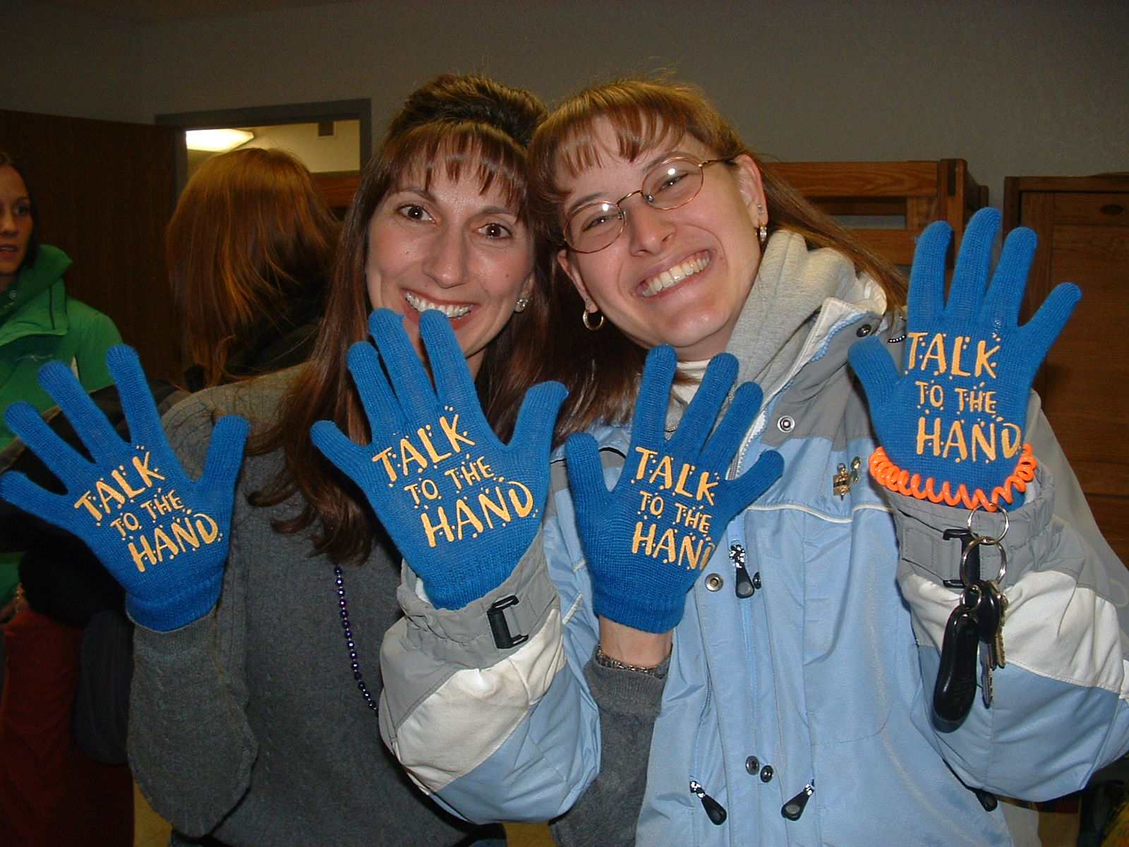 SLS Sign Language Students with talk to the hand gloves