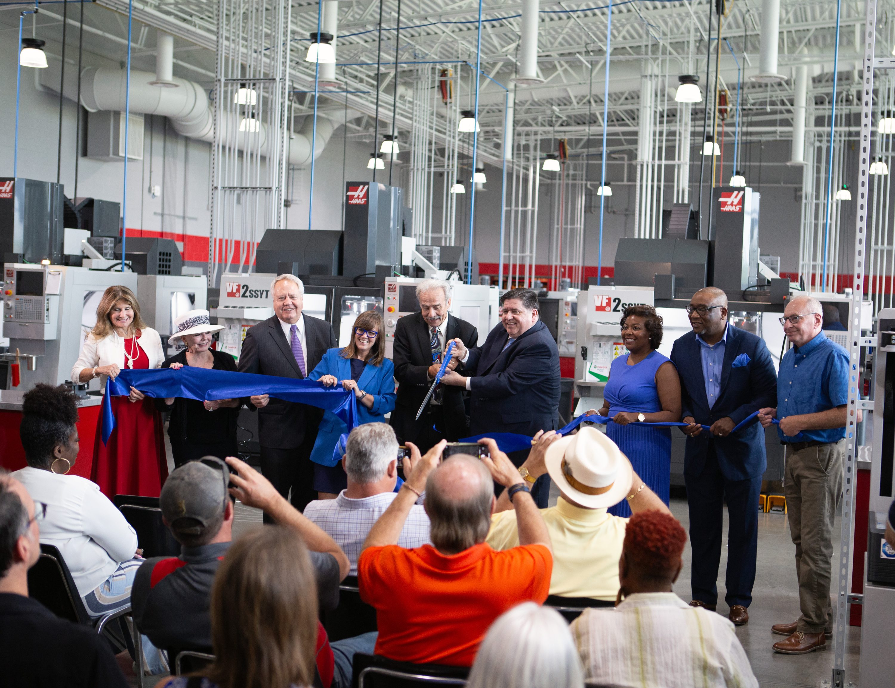 Governor JB Pritzker Ribbon Cutting at the New Advanced Manufacturing Academy