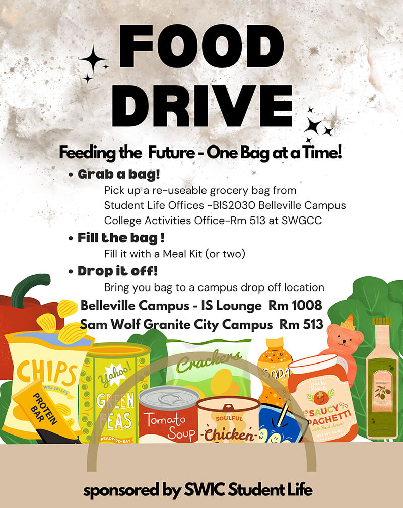Feeding the Future Food Drive Flyer