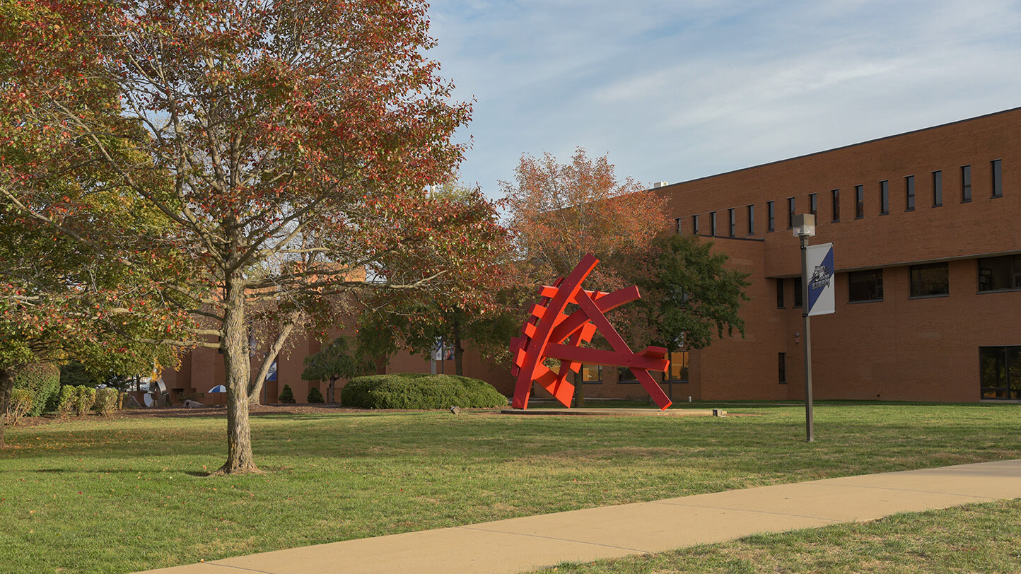 Belleville Campus Art Work outside of Main Complex