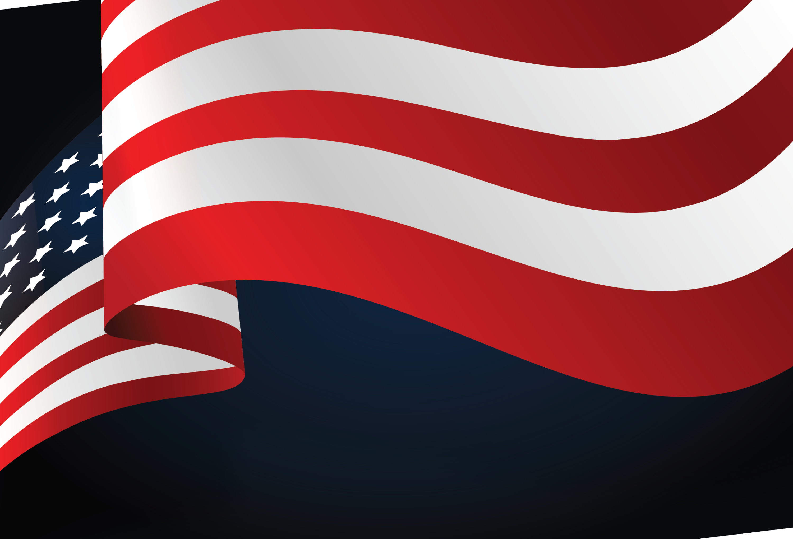 Waving American Flag