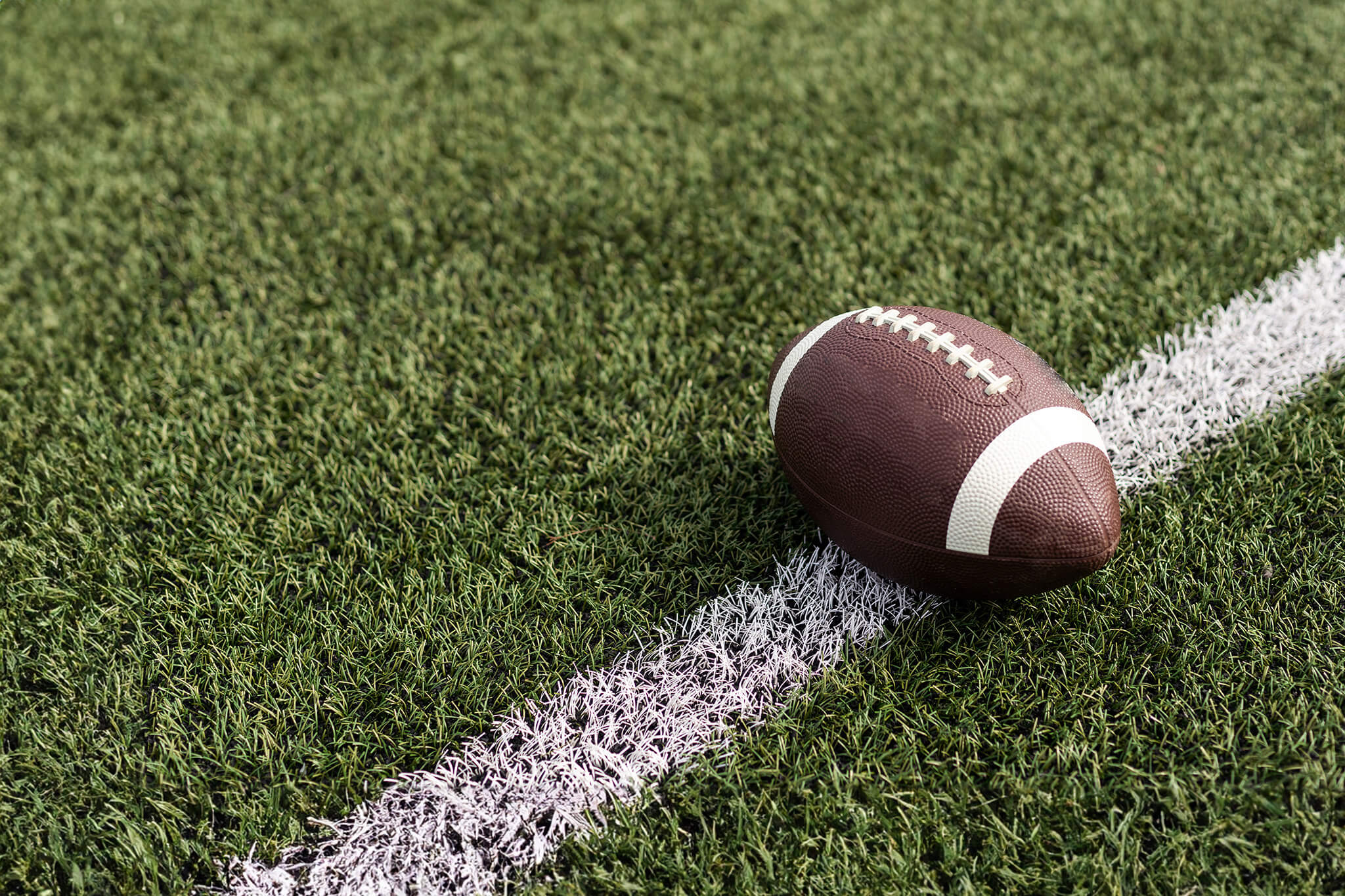 Football on a field