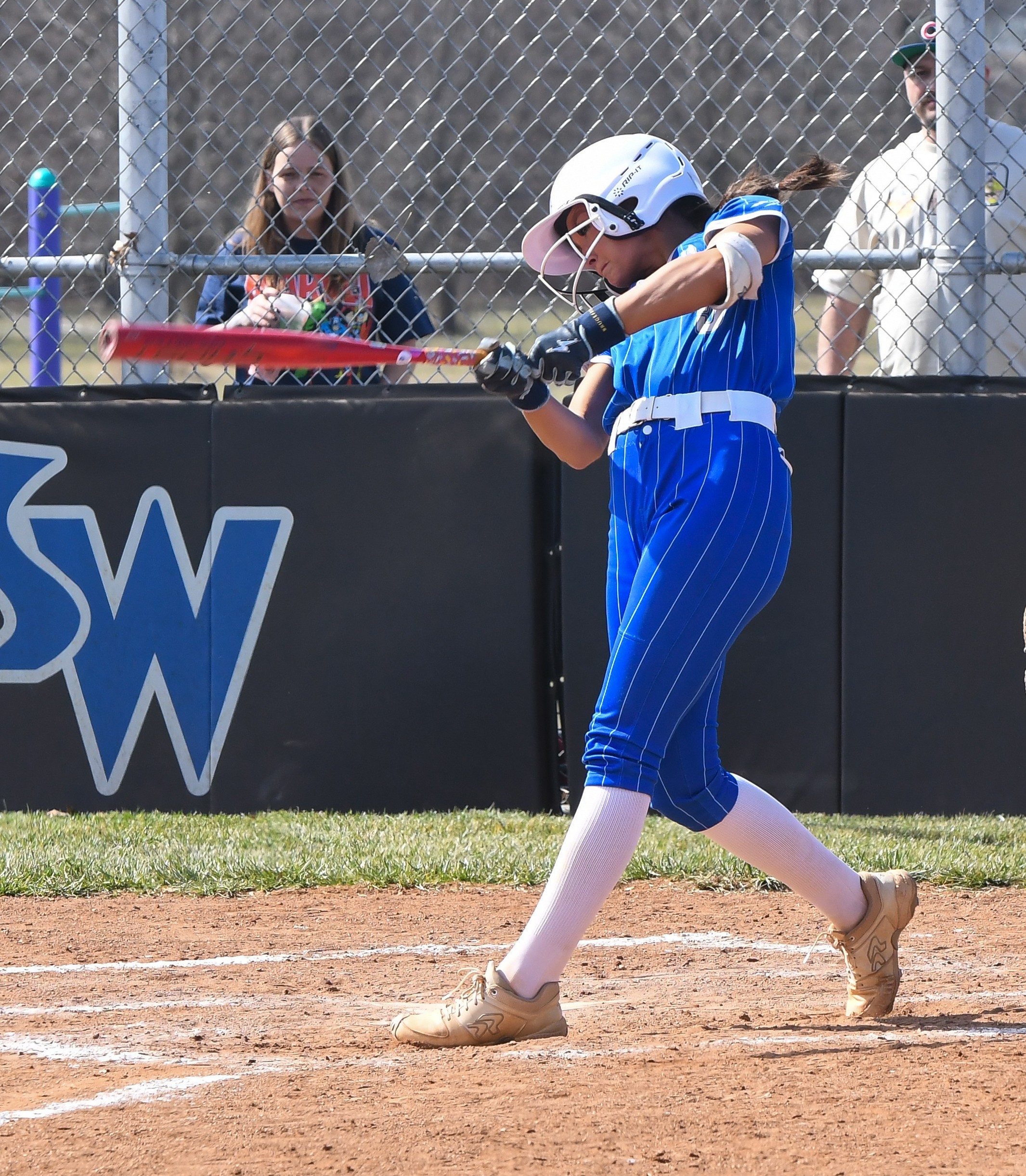 Women's Softball in action