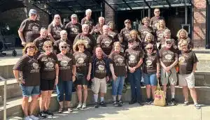 PSOP group photo with matching shirts.